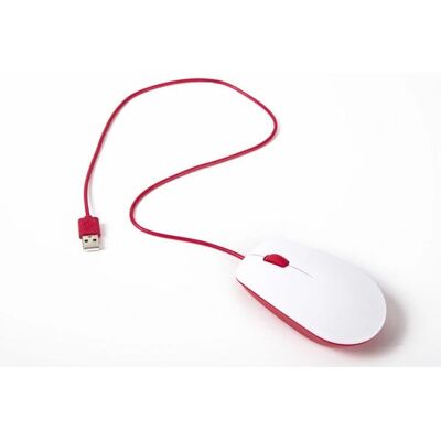 Souris optique ergonomique Raspberry Pi - Blanc Souris optique ergonomique Raspberry Pi - Blanc