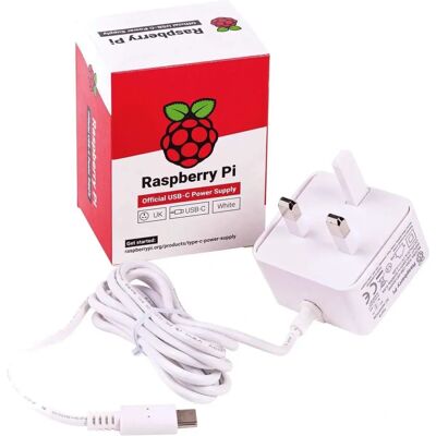 Adaptador de corriente Raspberry Pi 15W - Enchufe del Reino Unido Adaptador de corriente Raspberry Pi 15W - Enchufe del Reino Unido