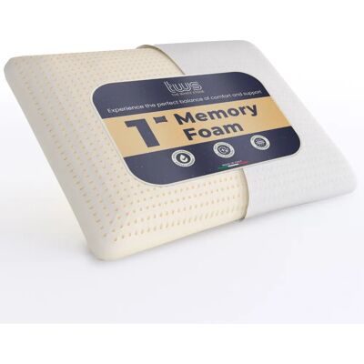 Poduszka Memory Foam White Stone - Ergonomiczna, Hipoalergiczna, 40x70cm Poduszka Memory Foam White Stone - Ergonomiczna, Hipoalergiczna, 40x70cm
