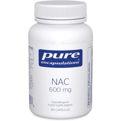 Pure Encapsulations NAC 600mg Capsules - Support Respiratory & Immunity Pure Encapsulations NAC 600mg Capsules - Support Respiratory & Immunity