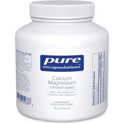 Pure Encapsulations Calcium Magnesium (citrate/malate) Capsules 180 - Vitamins & Supplements Pure Encapsulations Calcium Magnesium (citrate/malate) Capsules 180 - Vitamins & Supplements
