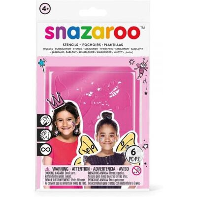 Snazaroo 1198014 Fantasy Face Paint Stencils - Set of 6 - Face Paints Snazaroo 1198014 Fantasy Face Paint Stencils - Set of 6 - Face Paints