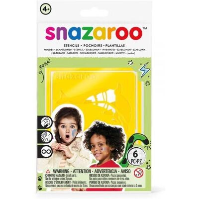 Snazaroo Modèle Jaune - Kit de Pochoirs pour Visage et Corps Snazaroo Modèle Jaune - Kit de Pochoirs pour Visage et Corps