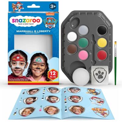 Snazaroo Marshall & Liberty Face Paint Kit - Kids' Paw Patrol Makeup Snazaroo Marshall & Liberty Face Paint Kit - Kids' Paw Patrol Makeup