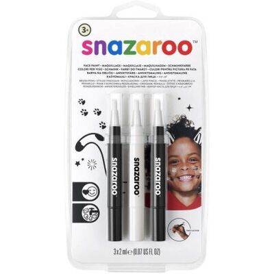 Set de Stylos Peinture Faciale Monochrome Snazaroo 3 pièces - Publicité Set de Stylos Peinture Faciale Monochrome Snazaroo 3 pièces - Publicité