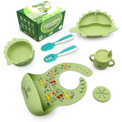 SENSBABY - Vajilla silicona - Silicona - vajilla bebé SENSBABY - Vajilla silicona - Silicona - vajilla bebé