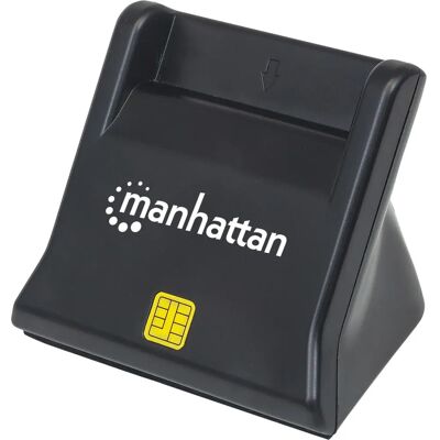 Manhattan 102025 USB Smart Card Reader - Schwarz - Sichere Daten & Zugriff Manhattan 102025 USB Smart Card Reader - Schwarz - Sichere Daten & Zugriff