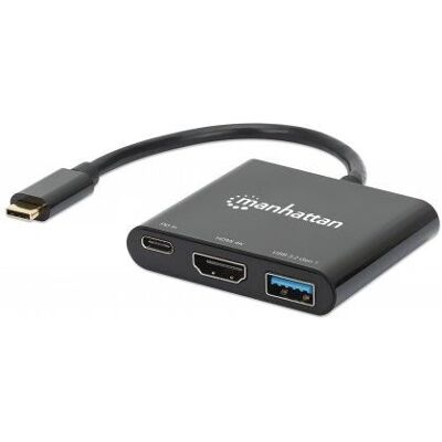 Manhattan Dock - USB-C HDMI 4K, 100W PD, Kompakt Manhattan Dock - USB-C HDMI 4K, 100W PD, Kompakt