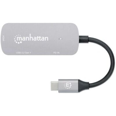 Manhattan 130707 USB-C Dock/Hub 3-Port - Docking Station / USB-C Hub Manhattan 130707 USB-C Dock/Hub 3-Port - Docking Station / USB-C Hub