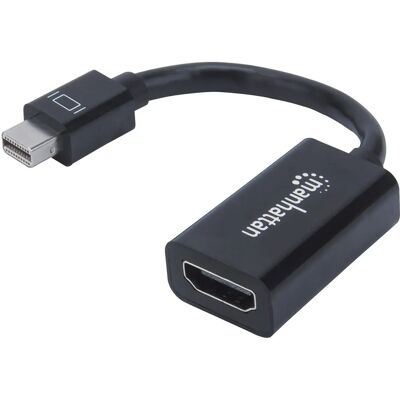 Cavo adattatore Mini DisplayPort a HDMI Manhattan - 0,12 m Nero Cavo adattatore Mini DisplayPort a HDMI Manhattan - 0,12 m Nero