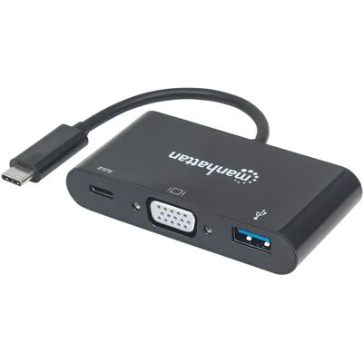 Adattatore grafico USB Manhattan - 1920x1200 - VGA & HDMI Adattatore grafico USB Manhattan - 1920x1200 - VGA & HDMI