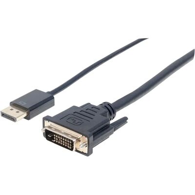 Manhattan 152136 Adaptateur de câble vidéo - DisplayPort à DVI-D - Publicité Manhattan 152136 Adaptateur de câble vidéo - DisplayPort à DVI-D - Publicité