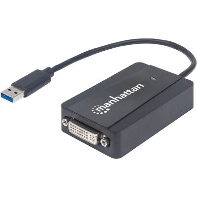 Manhattan Manhattan 152310 Adattatore grafico USB - Convertitore DVI a USB Manhattan Manhattan 152310 Adattatore grafico USB - Convertitore DVI a USB