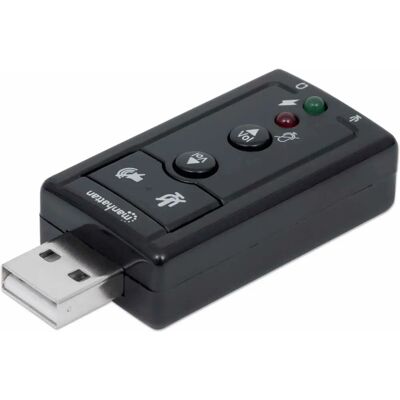 Manhattan USB-A Sound Adapter - 7.1-Kanal Virtueller Surround Manhattan USB-A Sound Adapter - 7.1-Kanal Virtueller Surround