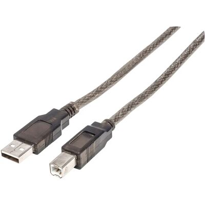 Manhattan USB-Kabel - 15m Aktives USB 2.0, Schwarz Manhattan USB-Kabel - 15m Aktives USB 2.0, Schwarz
