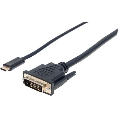 Cavo USB-C a DVI-D Manhattan - 2m Cavo USB-C a DVI-D Manhattan - 2m