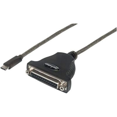 Convertitore USB-C a IEEE 1284 - 1m Nero Convertitore USB-C a IEEE 1284 - 1m Nero