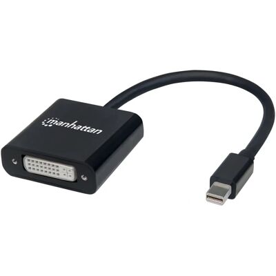 Adattatore Mini DisplayPort a DVI-I di Manhattan - Nero Adattatore Mini DisplayPort a DVI-I di Manhattan - Nero