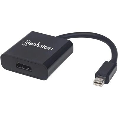 Manhattan Manhattan Mini DisplayPort till HDMI Adapter - Aktiv, 4K@60Hz, Svart - videokabeladapter Manhattan Manhattan Mini DisplayPort till HDMI Adapter - Aktiv, 4K@60Hz, Svart - videokabeladapter