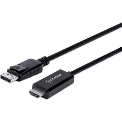 Manhattan 153218 3M DisplayPort till HDMI-kabel - Svart Manhattan 153218 3M DisplayPort till HDMI-kabel - Svart