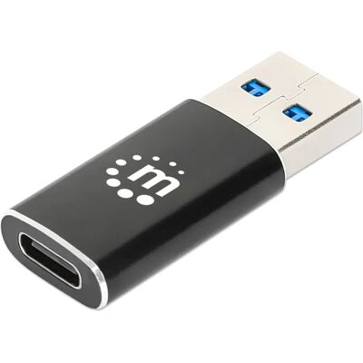 Manhattan USB Adapter - USB A til USB C - Understøtter 10Gbps Manhattan USB Adapter - USB A til USB C - Understøtter 10Gbps