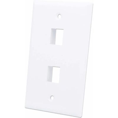 Intellinet 163293 Witte Wandplaat - Ondersteunt Keystone-Modules - 2 Gaten Intellinet 163293 Witte Wandplaat - Ondersteunt Keystone-Modules - 2 Gaten