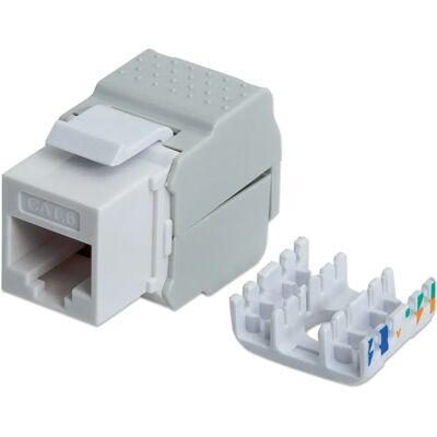 Intellinet Keystone Modul - Weiß - 1 Port - Cat6 Intellinet Keystone Modul - Weiß - 1 Port - Cat6