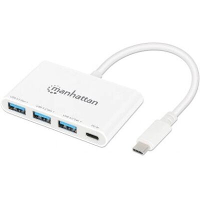 Manhattan 168434 Concentrador USB-C 4 Puertos - USB 3.2 Gen 1 - Negro Manhattan 168434 Concentrador USB-C 4 Puertos - USB 3.2 Gen 1 - Negro
