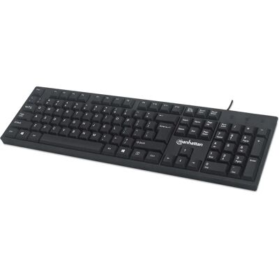 Manhattan Modell 179324 Kompakt QWERTY Tastatur für Büro Manhattan Modell 179324 Kompakt QWERTY Tastatur für Büro