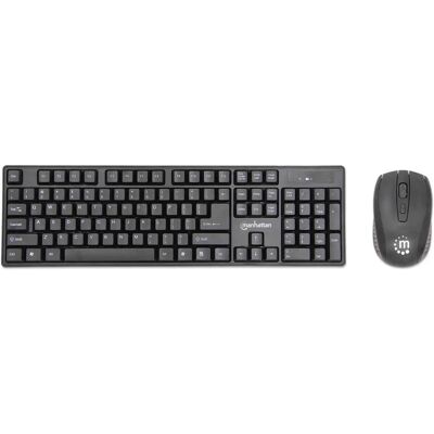 Manhattan 179492 Clavier et Souris Sans Fil - Ensemble Bureau - Publicité Manhattan 179492 Clavier et Souris Sans Fil - Ensemble Bureau - Publicité