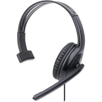 Manhattan Mono Cuffie Over-Ear (USB) Manhattan Mono Cuffie Over-Ear (USB)