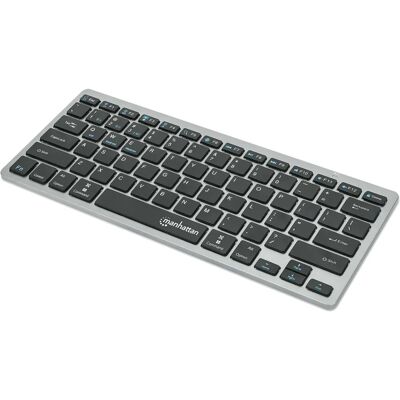 Manhattan Wireless Dual-Mode Keyboard - Bluetooth & RF, Compact Manhattan Wireless Dual-Mode Keyboard - Bluetooth & RF, Compact