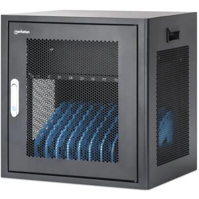 Manhattan - 181211 - Black - Laptop Charging Cabinet Manhattan - 181211 - Black - Laptop Charging Cabinet