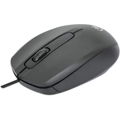 Souris filaire USB Manhattan Comfort II - Noir - Souris de bureau Souris filaire USB Manhattan Comfort II - Noir - Souris de bureau
