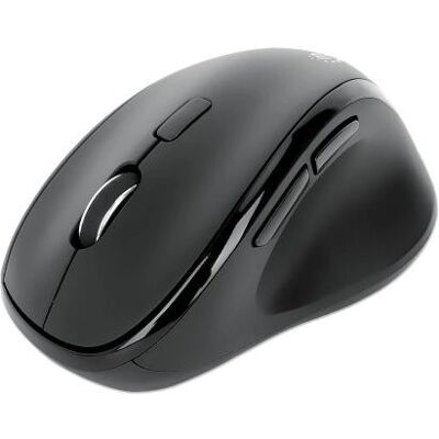 Manhattan Ergonomic Wireless Mouse - Black Manhattan Ergonomic Wireless Mouse - Black