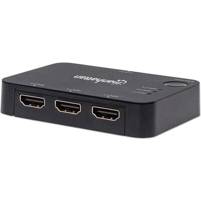Manhattan 207522 Switch HDMI - 3 Porte, 4K, Auto e Manuale Manhattan 207522 Switch HDMI - 3 Porte, 4K, Auto e Manuale