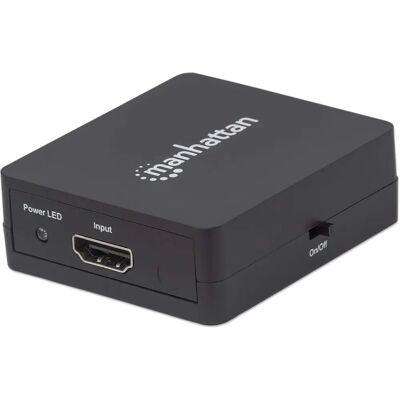 Manhattan HDMI Splitter 2-Ports - Understøtter 1080p, Sort Manhattan HDMI Splitter 2-Ports - Understøtter 1080p, Sort