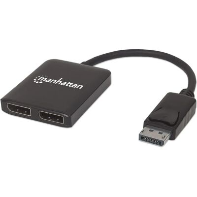 Manhattan Manhattan 207768 Videosplitter 2x DisplayPort Manhattan Manhattan 207768 Videosplitter 2x DisplayPort