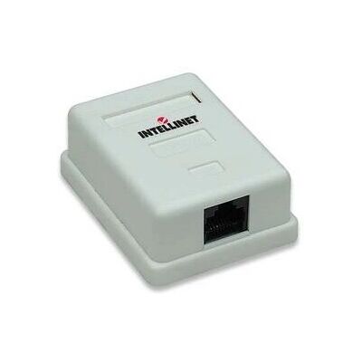 Placca da parete Intellinet RJ45 UTP - Connessione di rete - 1 porta Placca da parete Intellinet RJ45 UTP - Connessione di rete - 1 porta