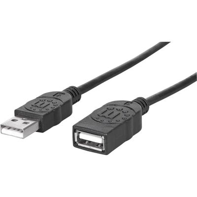 Manhattan USB-Kabel - 1m - Schwarz - USB 2.0 Manhattan USB-Kabel - 1m - Schwarz - USB 2.0