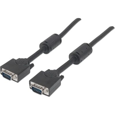 Manhattan 317733 Câble VGA - Câble Moniteur VGA - 3m Noir - Publicité Manhattan 317733 Câble VGA - Câble Moniteur VGA - 3m Noir - Publicité