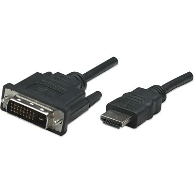 Manhattan HDMI zu DVI-D 24+1 Kabel - Dual Link - 1M Manhattan HDMI zu DVI-D 24+1 Kabel - Dual Link - 1M
