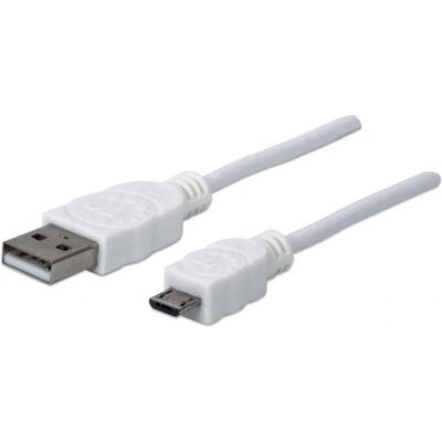 Manhattan USB-Kabel Micro-USB 1m Weiß Manhattan USB-Kabel Micro-USB 1m Weiß