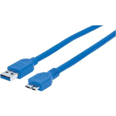 Manhattan - 325431 - USB 3.0 A a Micro-B - 3 m - Cavo USB Manhattan - 325431 - USB 3.0 A a Micro-B - 3 m - Cavo USB