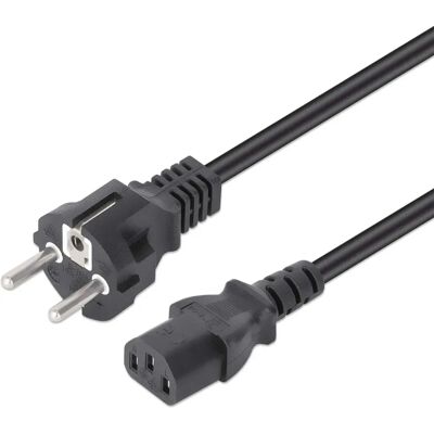 Manhattan Stromkabel - 3m Schwarz CEE7/7 C13 - Netzkabel Manhattan Stromkabel - 3m Schwarz CEE7/7 C13 - Netzkabel