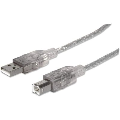 Manhattan USB-Kabel - 5m, Silber - USB 2.0 Manhattan USB-Kabel - 5m, Silber - USB 2.0