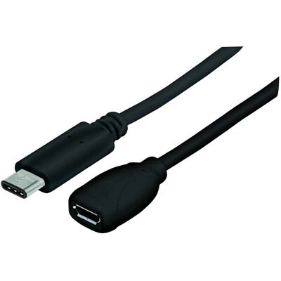 Manhattan USB-Kabel Micro-USB C 0,15 m - Schwarz Manhattan USB-Kabel Micro-USB C 0,15 m - Schwarz