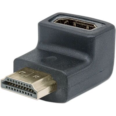 Przejściówka HDMI Manhattan 353519 - Kąt 90° HDMI żeńskie do męskiego Przejściówka HDMI Manhattan 353519 - Kąt 90° HDMI żeńskie do męskiego