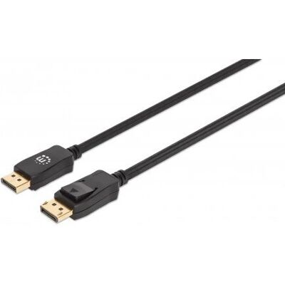 Manhattan 353618 DisplayPort-kabel - 8K, Flätad, 2m Manhattan 353618 DisplayPort-kabel - 8K, Flätad, 2m