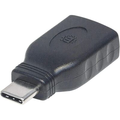 Adaptateur Manhattan USB-C vers USB-A - Noir - Adaptateur de câble - Publicité Adaptateur Manhattan USB-C vers USB-A - Noir - Adaptateur de câble - Publicité